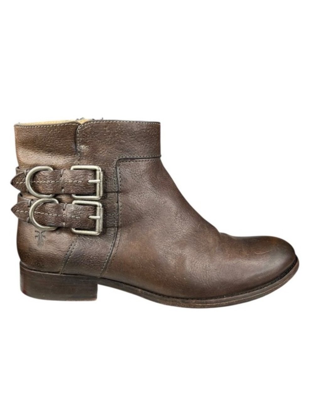 Frye Ankle Boot Molly D Ring Brown
